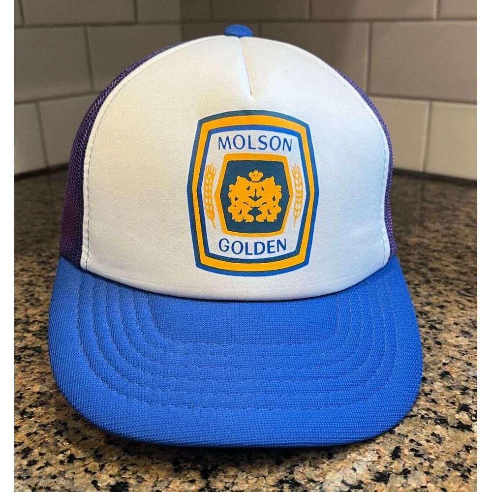Vtg Molson‎ Golden Beer Truck Hat Cap Snapback Foam Back